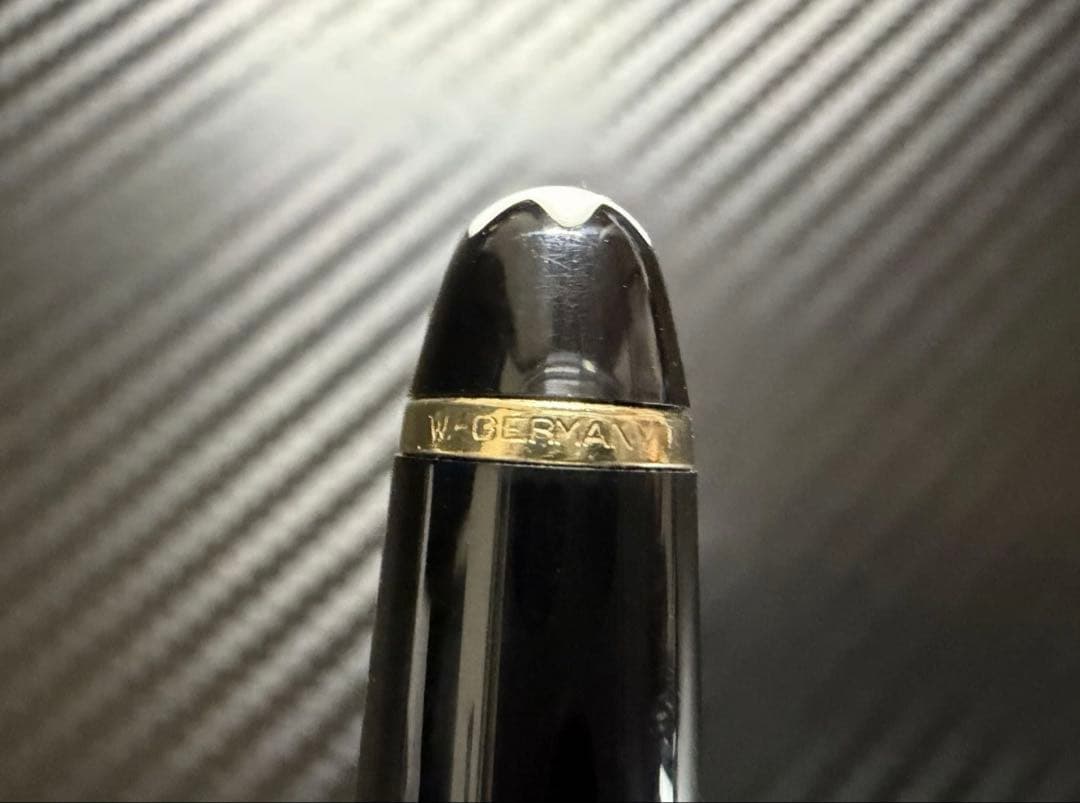 美品 モンブラン マイスターシュテュック 144 ブラック 全金 EF 万年筆