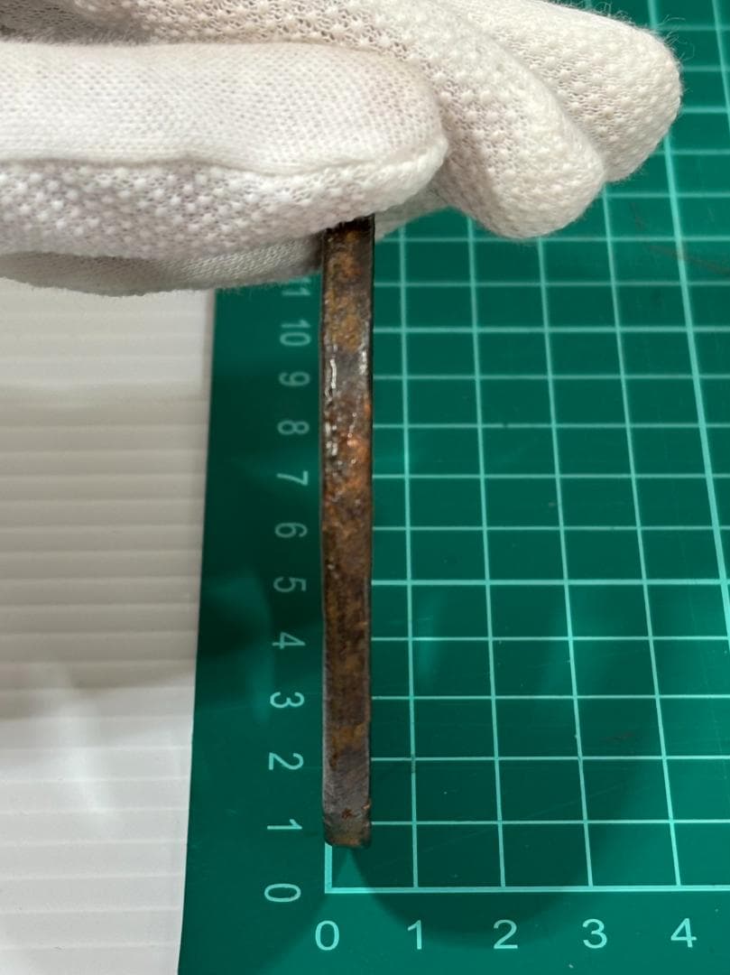 鍔　日本刀　鉄製 　鶴　林又七　江戸　アンティーク