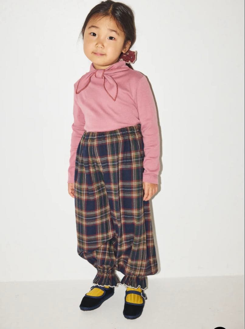 ボトムス・スパッツ misha and puff zuzu pant 5y ink plaid