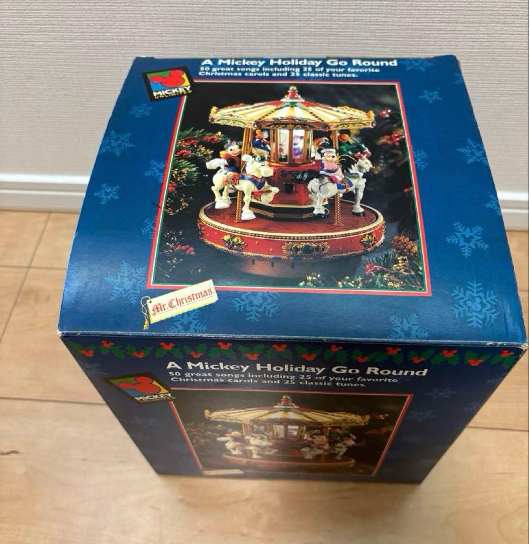 レア　ミッキーホリデイゴーランド　ディズニー　クリスマス　美品　オルゴール50曲