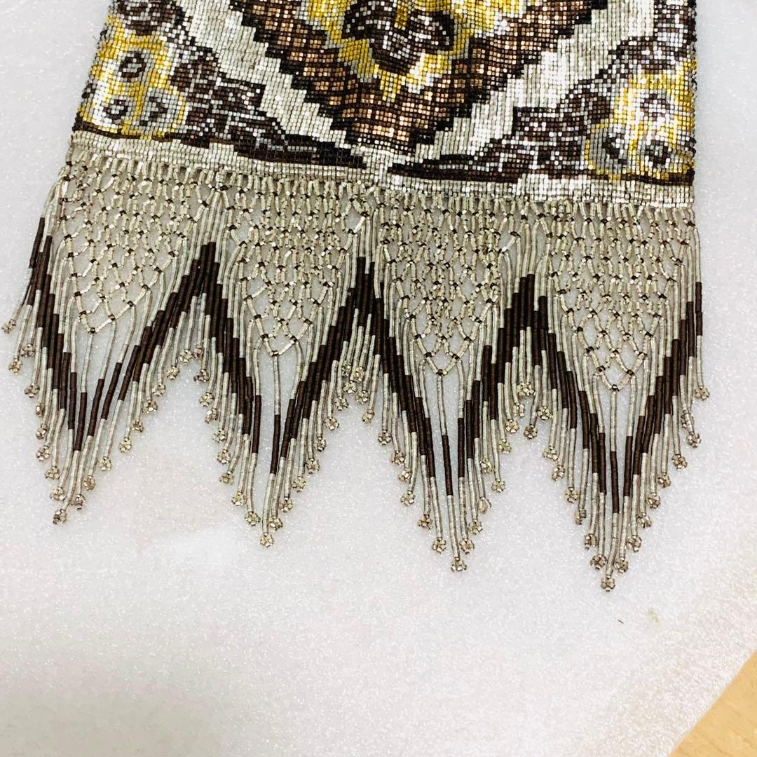 【超希少】Karat キャラット メタルビーズ バッグ チェーン 両面模様 総柄