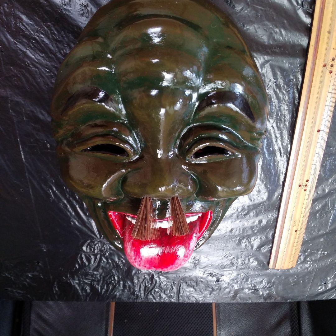 祭り面・「バカ面」・木彫品