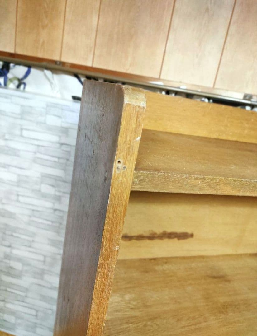 ヴィンテージ　無垢材　棚　清掃済み　アンティーク　レトロ　キャビネット