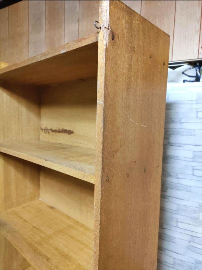 ヴィンテージ　無垢材　棚　清掃済み　アンティーク　レトロ　キャビネット