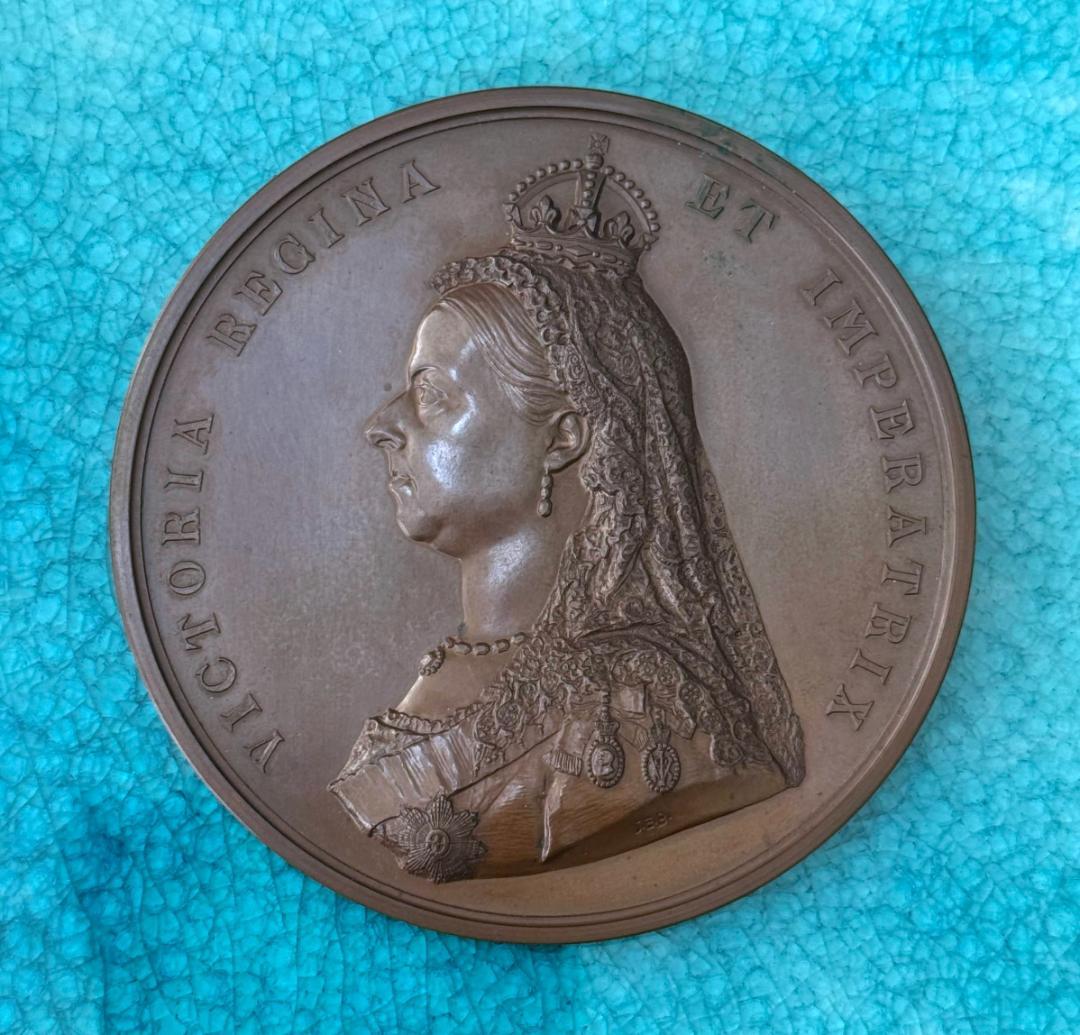 専用手配品　1887ヴィクトリア ゴールデン ジュビリー 大型 ブロンズ メダル