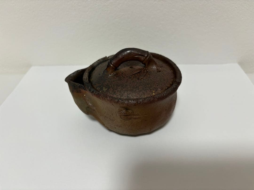 ⑦備前焼 宝瓶  宝瓶セットぐい呑 湯呑み 酒杯 湯冷まし 手びねり 登り窯 竹