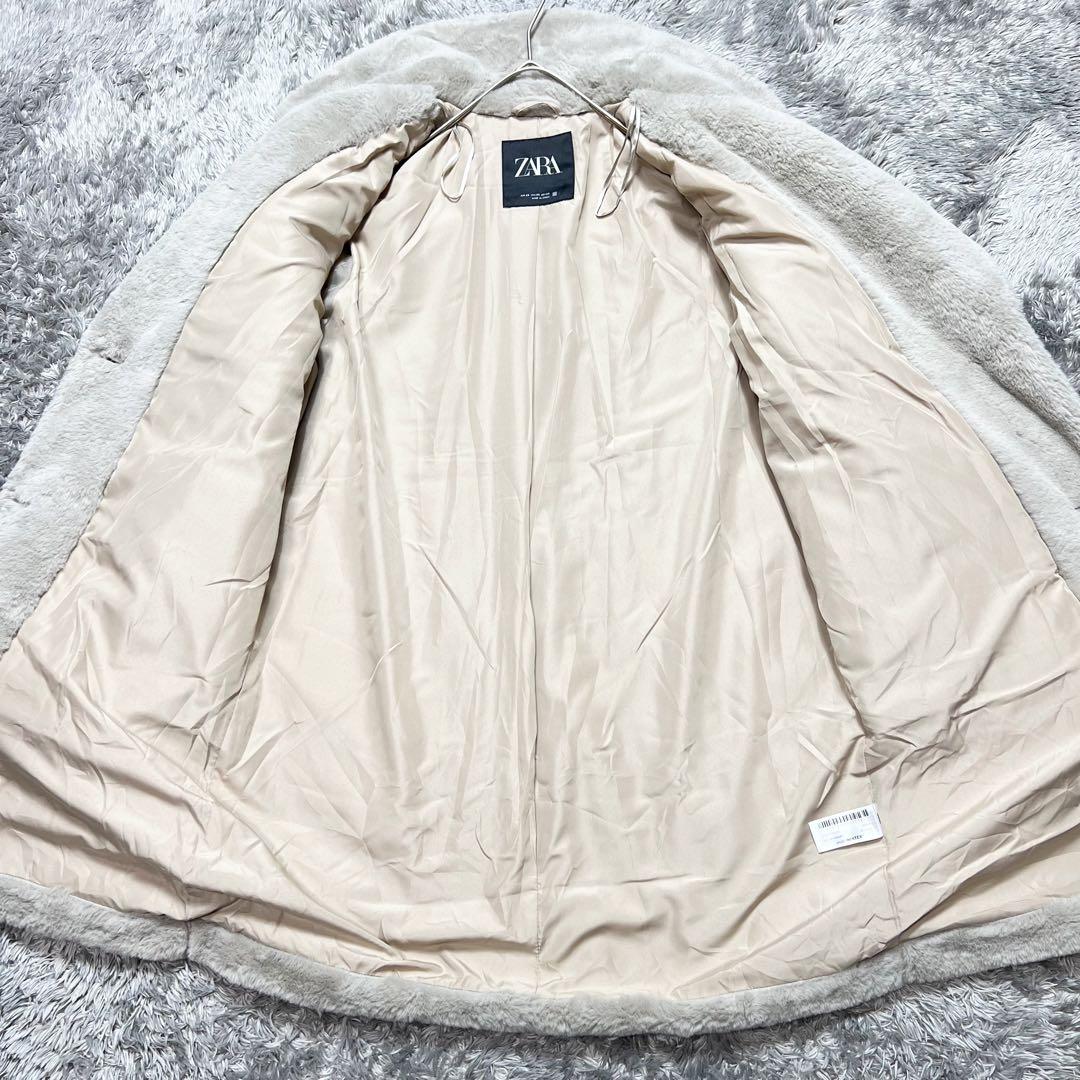 ZARA レディース テディベアコート エコファー XS 使用感のない美品
