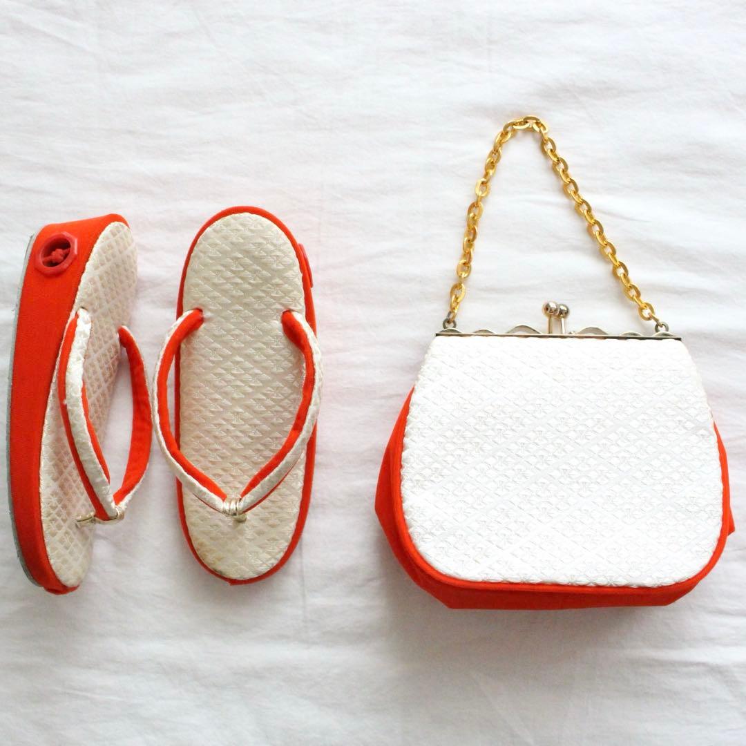 七五三 3歳 女の子 子供 オレンジ 着物 被布 セット