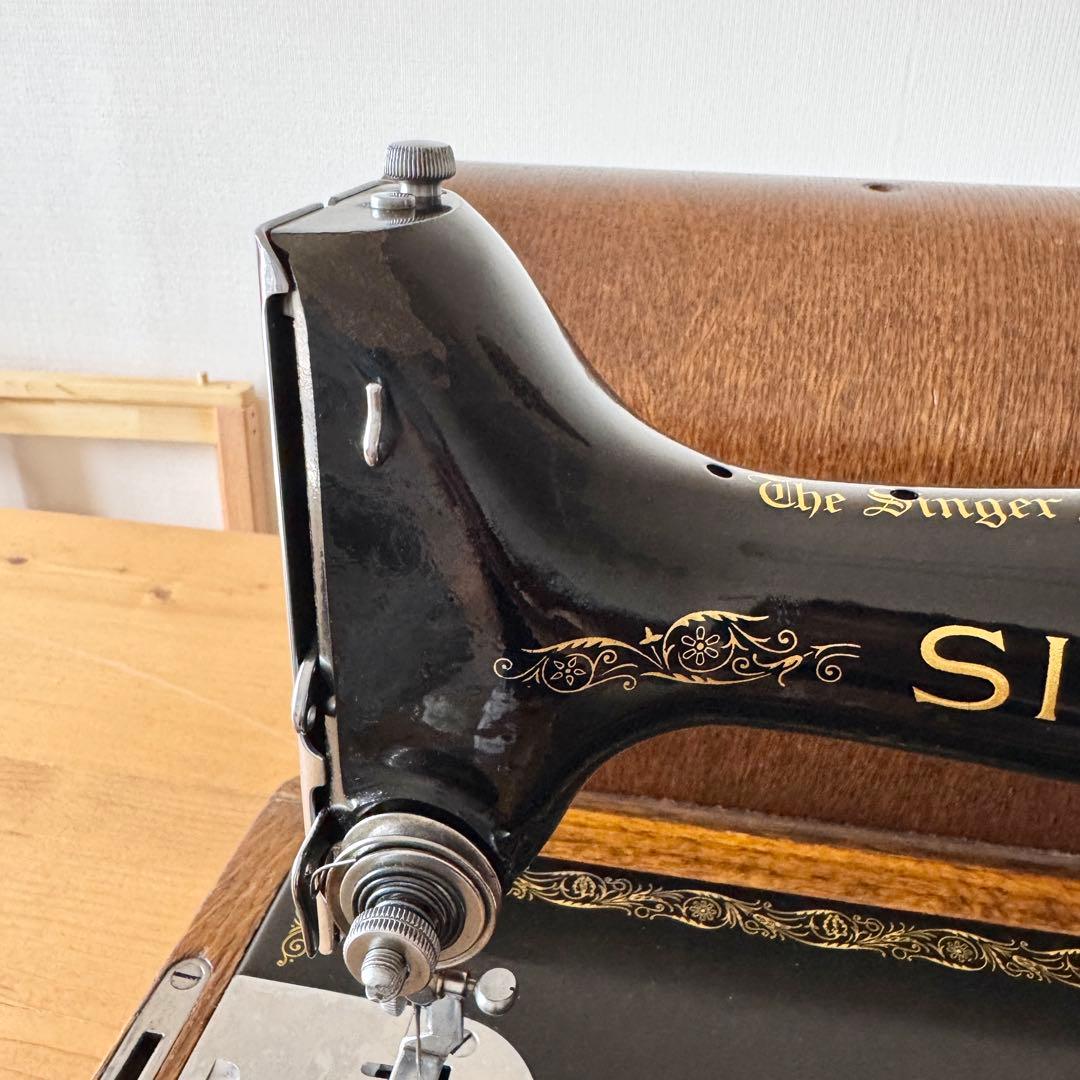 付属品多数｜縫えるアンティークミシン｜SINGER 99K 手回しミシン