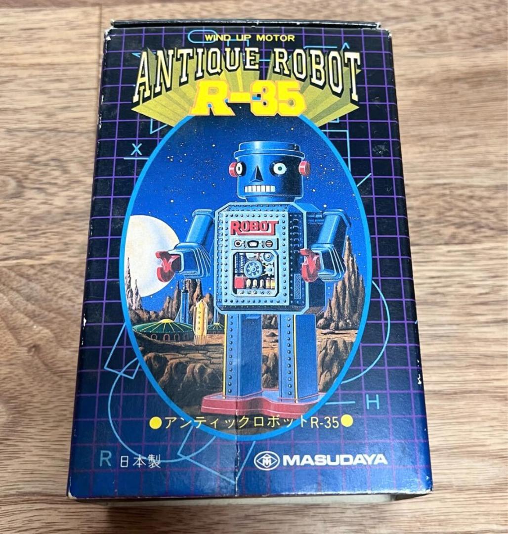美品 MASUDAYA アンティークロボット R-35 1984年 ゼンマイ走行