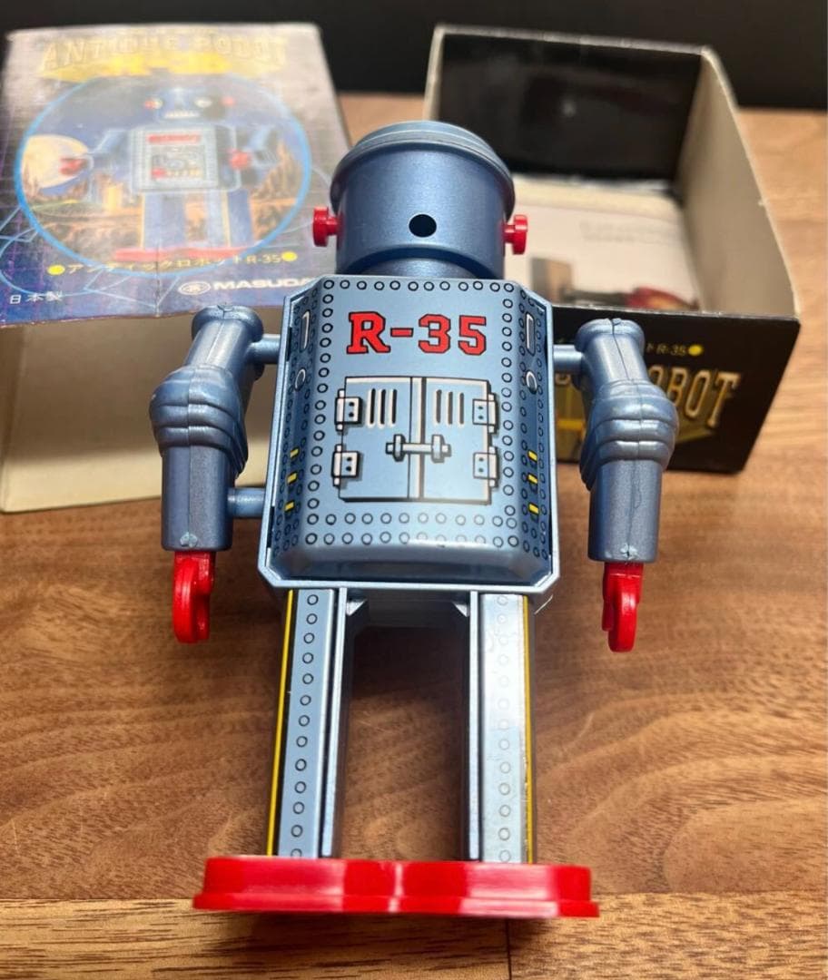 美品 MASUDAYA アンティークロボット R-35 1984年 ゼンマイ走行