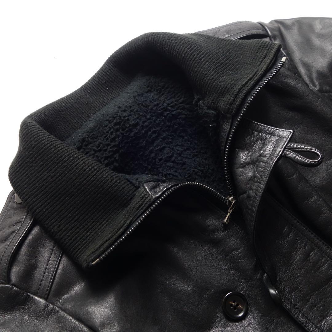 ジャケット・アウター 00s SHELLAC Cow Military Leather Jacket