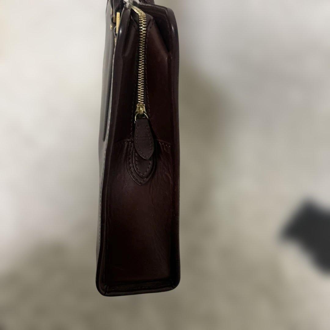 【美品】大峡製鞄　ビジネスバッグ　ブリーフケース　A4収納可能　ブラウン
