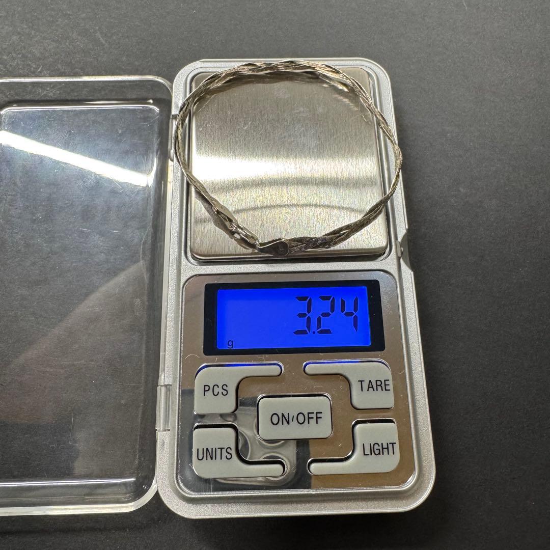 【18㎝ イタリア製】ツイストチェーンブレスレット silver925