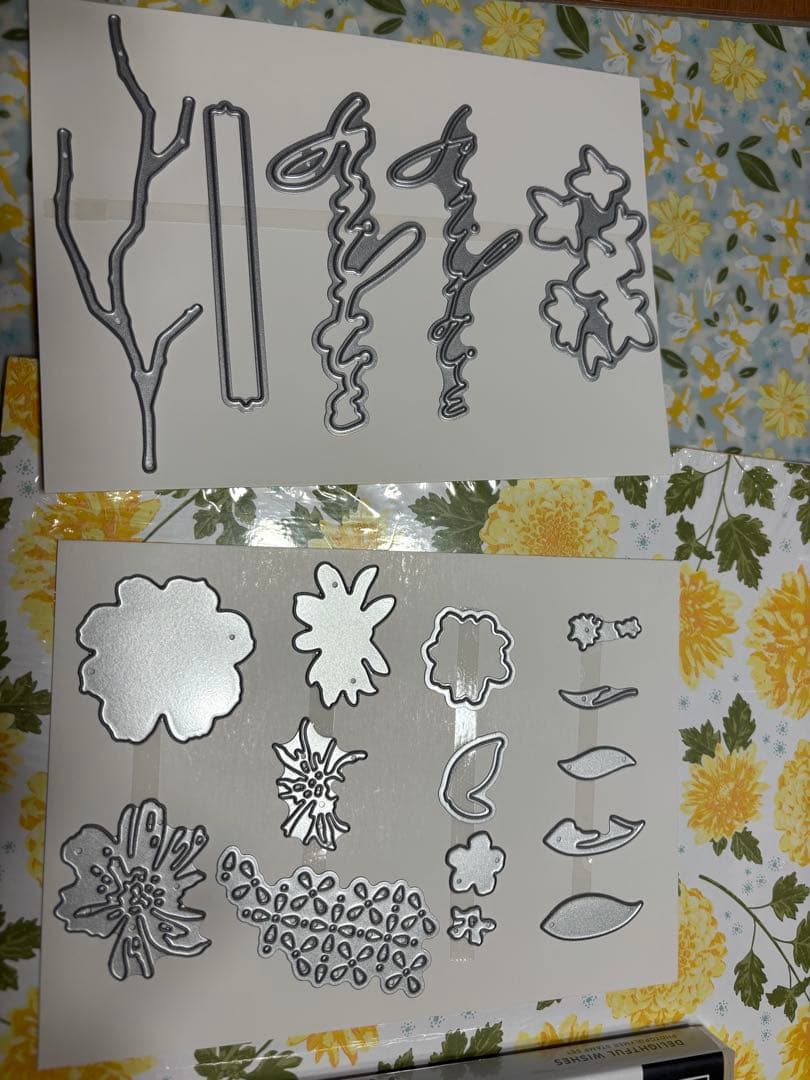 １点限り♡未使用新作お花スタンプ&ダイ&DSP2種　スタンピンアップ