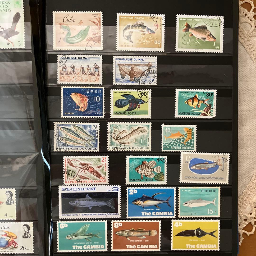 日本、世界の古切手コレクション　古いハガキ３枚　戦前　切手アルバム