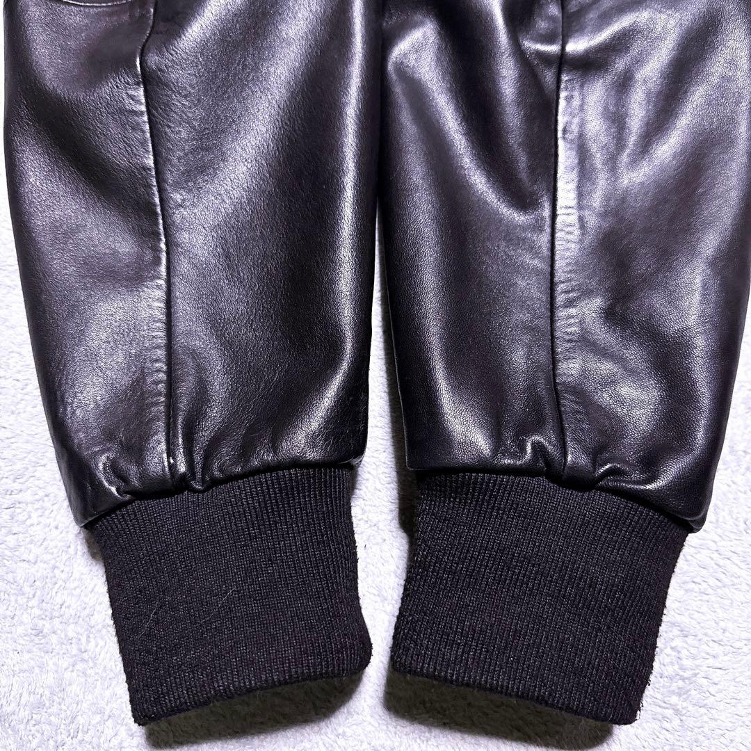 【未使用級】ディーゼル ライダース ラムレザー レザージャケット ブラック M