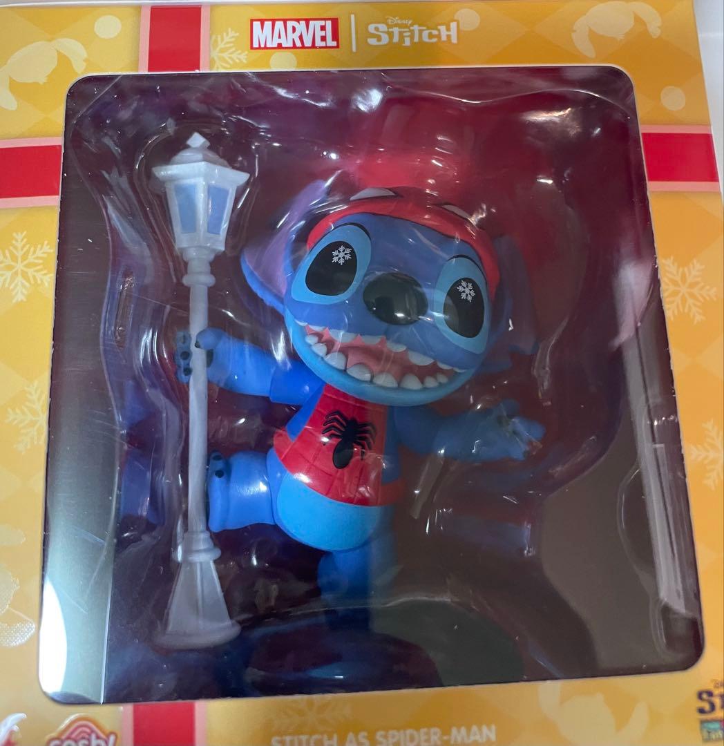 非売品　COSBI スティッチ　スパイダーマン　トイサピエンス　ホリデーギフト