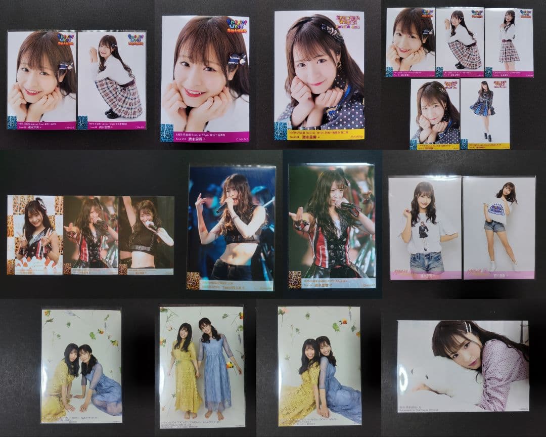 NMB48 清水里香 生写真 グッズセット 直筆サイン付