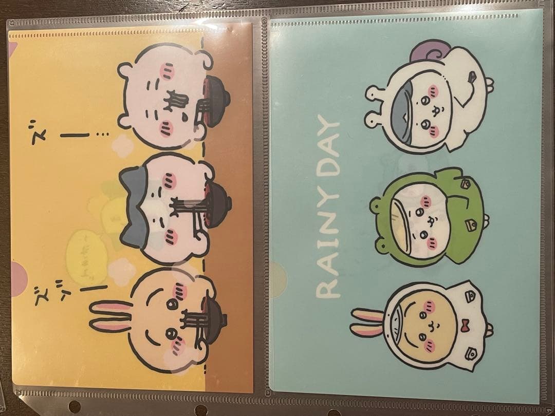 ちいかわ ノベルティクリアファイル 8枚セット なんとかなれ