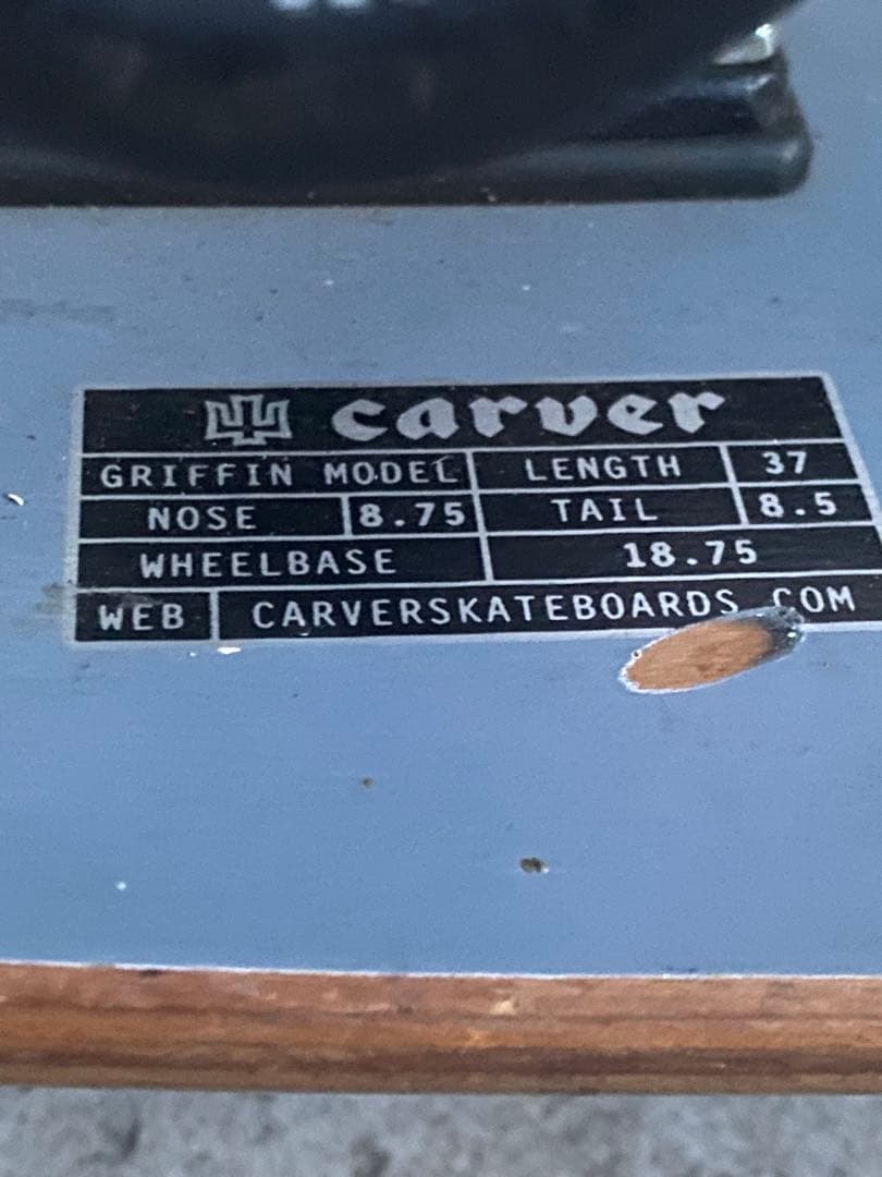 麻*子様 Carver Griffin Model 37インチ スケートボード