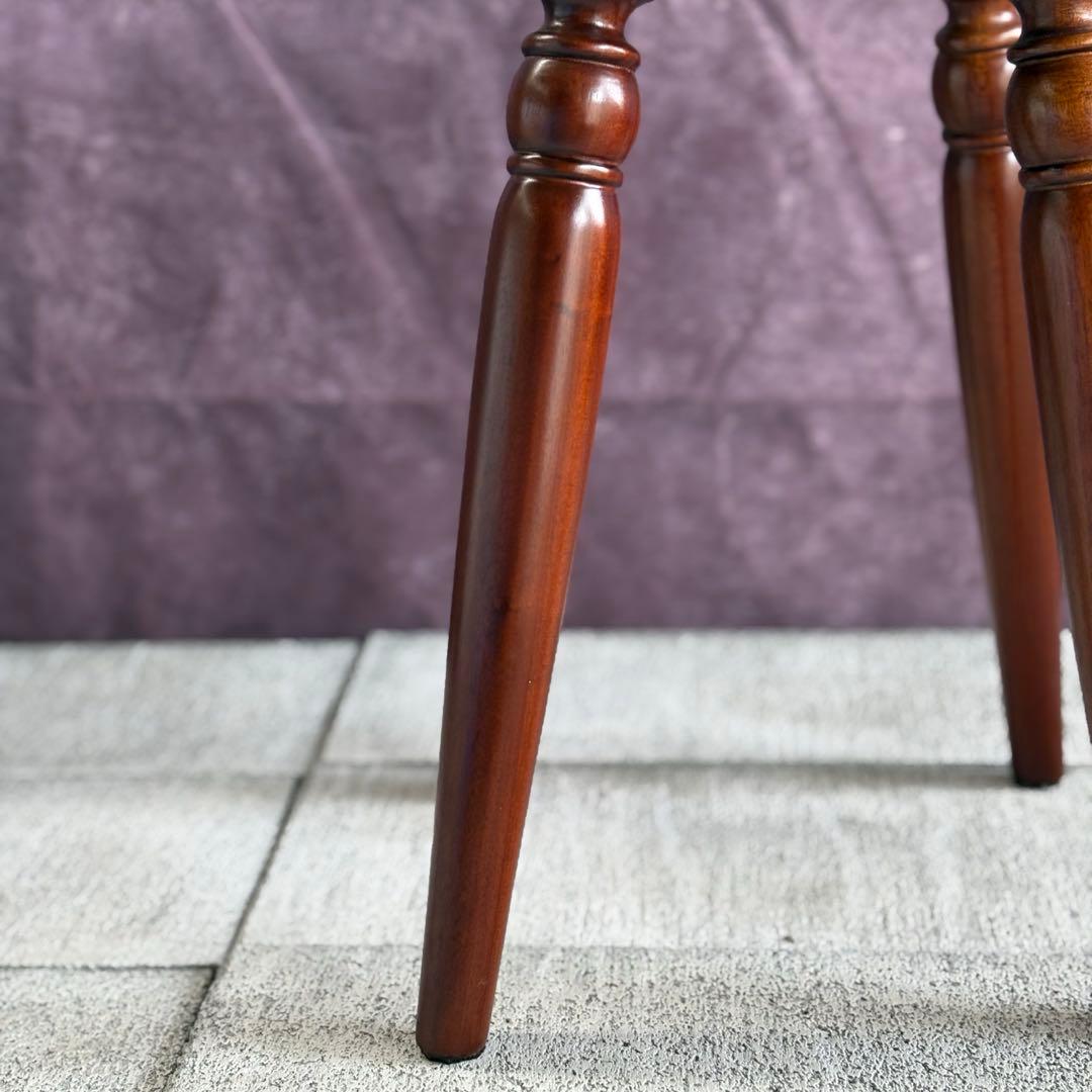 スツール 葡萄園 マホガニー無垢材 GP617 丸椅子