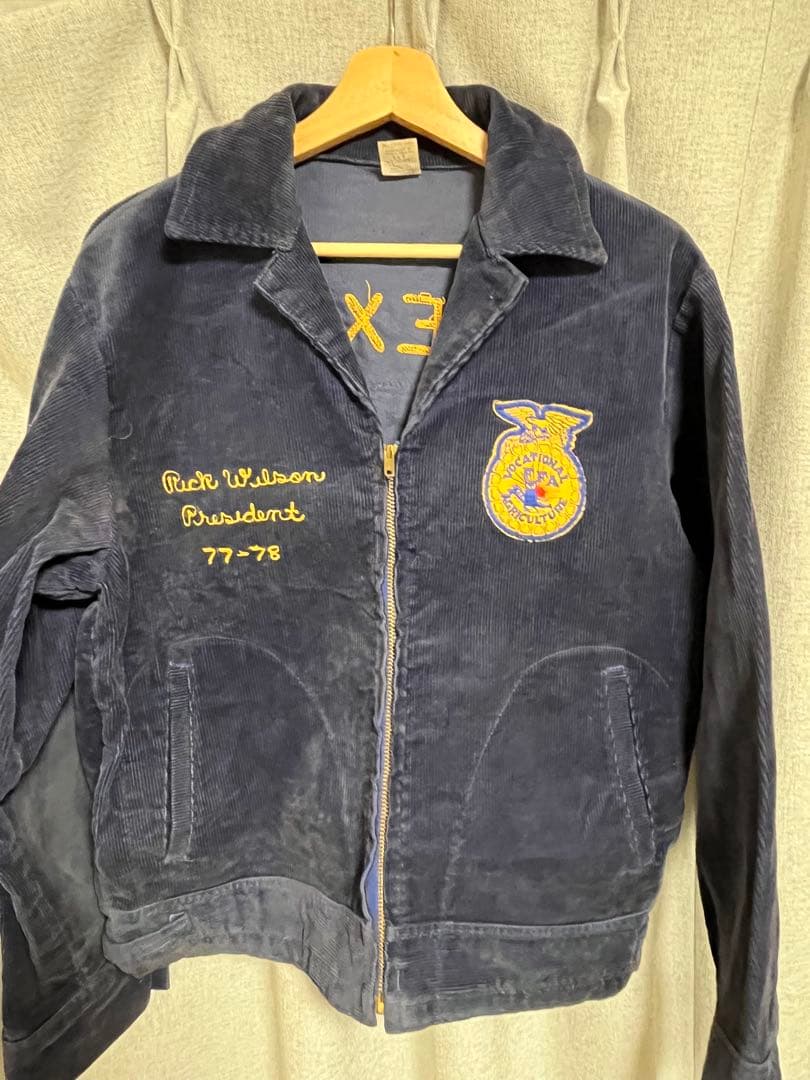 70s FFA ジャケット ネイビー ヴィンテージ