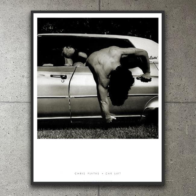 額装済/Car Lift Connecticut（クリス プライタス）/ポスター