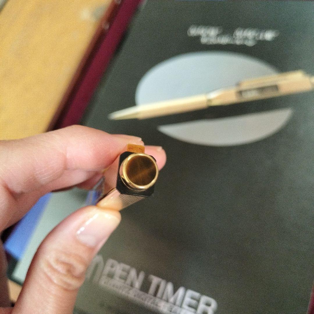 【未使用、希少品】昭和　三菱鉛筆 ペンタイマー22金メッキ ゴールド