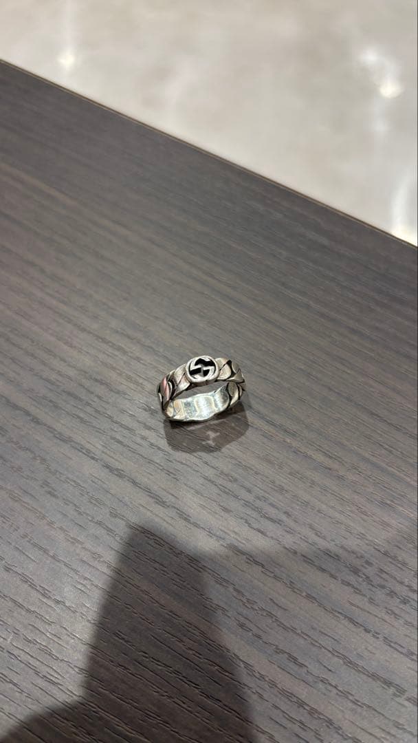 グッチ　インターロッキングG 　リング　17号　Ag 925
