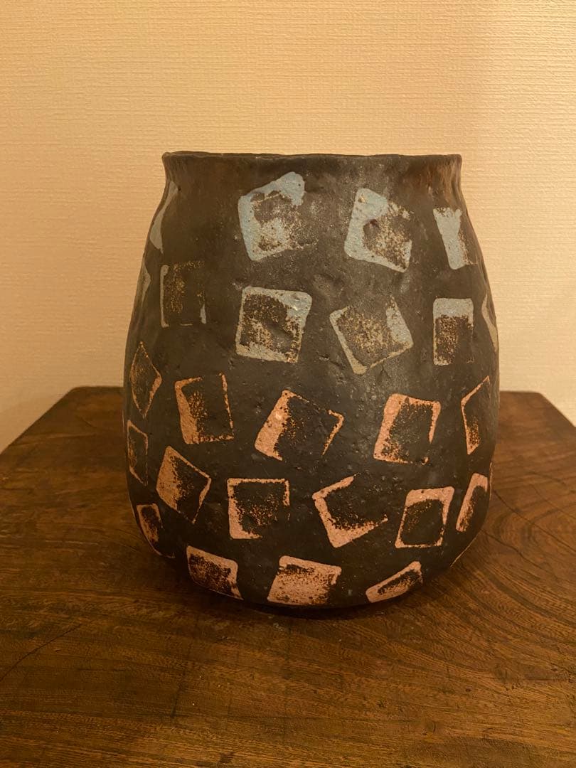 山田義力 初期作品 壺 オブジェ 新品未使用 大嶺實清 大嶺工房