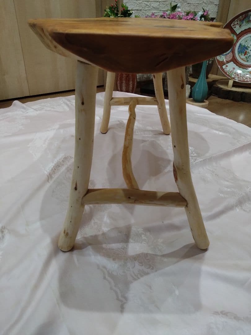 檜のローテーブル⑬値下げ❕樹齢約100年総檜造り耳付テーブル　リビング、ソファー