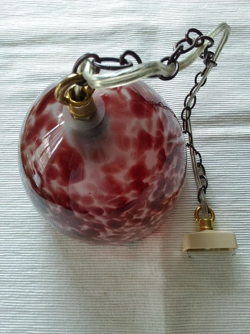 フランスのガラスシェード　マーブル模様　ビンテージ