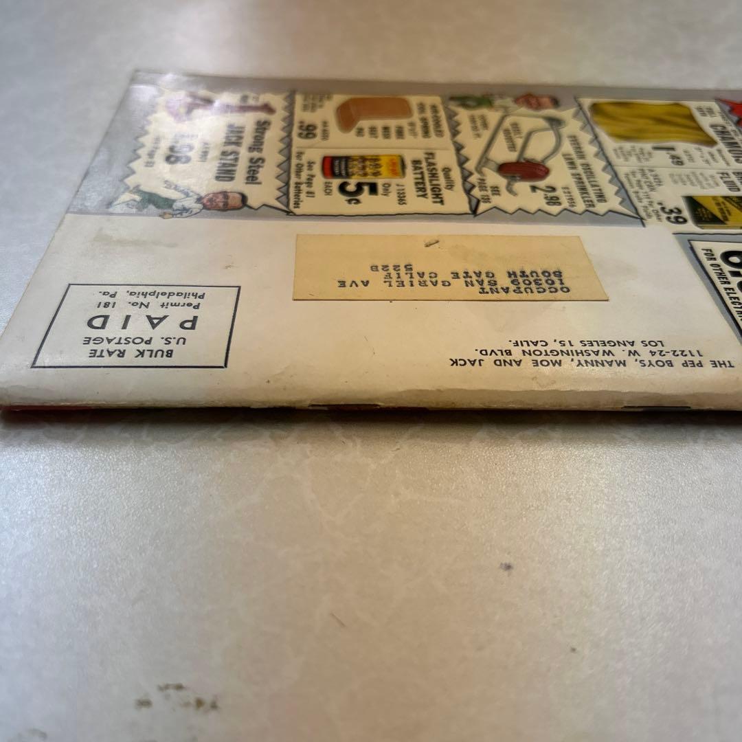 1962 年ビンテージPep Boys カタログ１冊