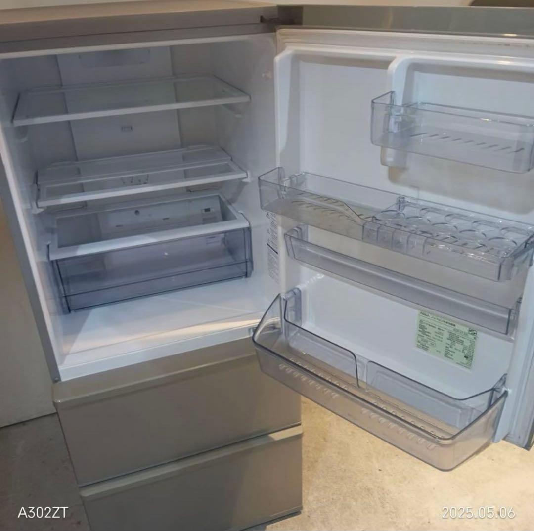 A015★2020年製★アクア　冷蔵庫　3ドア　シルバー　自動霜取り
