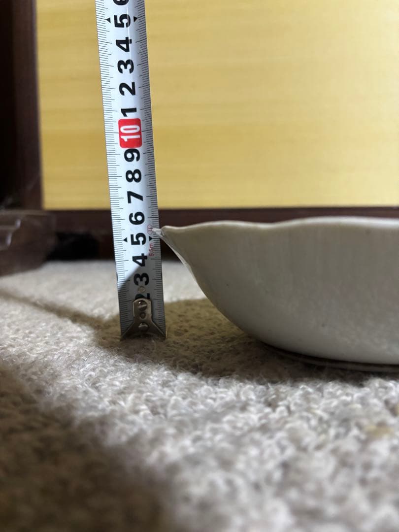 古伊万里 江戸中期〜後期 色絵柘榴文菊花形 草花文 なます皿 手描き 染付 希少