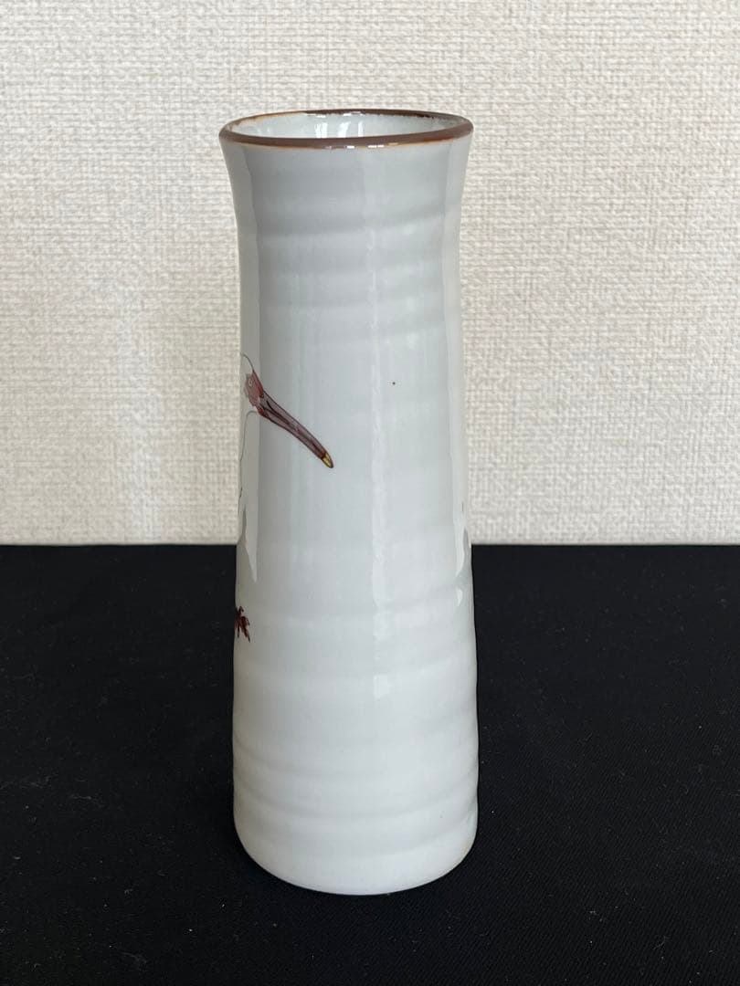 日本工芸会 正会員 武腰潤 掛花入 朱鷺 K305