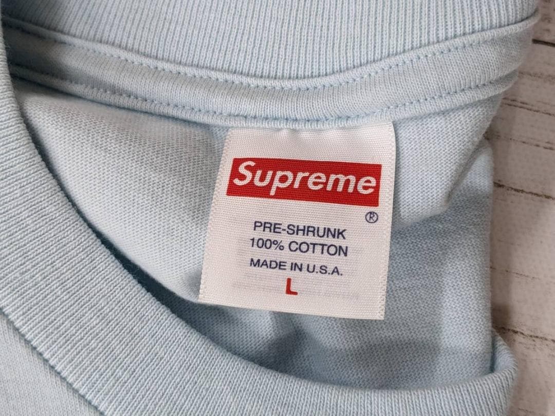 シュプリーム/半袖Tシャツ/ビッグロゴ/バック英字ロゴ/SIZE L