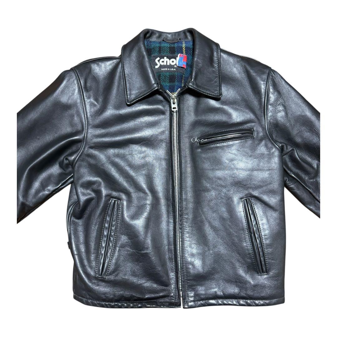 【Schott】659 シングルライダース 42 TALON 美品