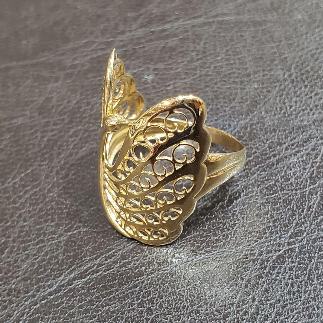 週末限定価格 K18 透かしデザイン リング