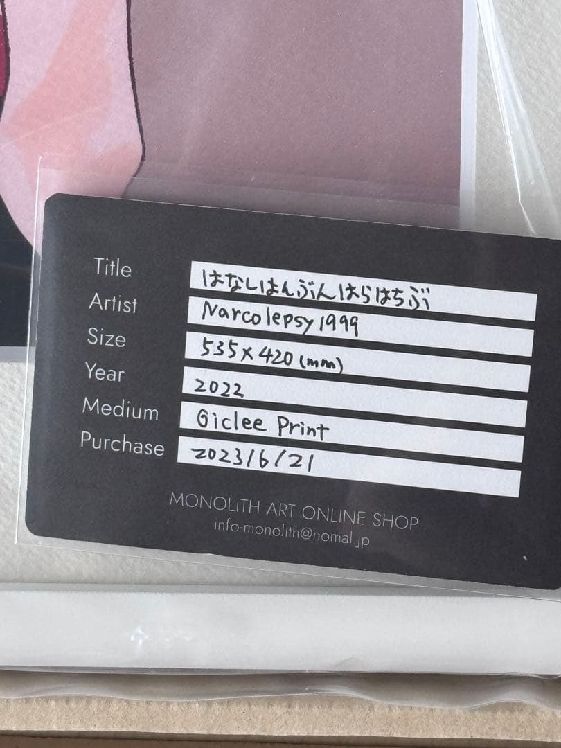 激レア⭐︎Narcolepsy1999 ジークレープリント アート作品 20部限定