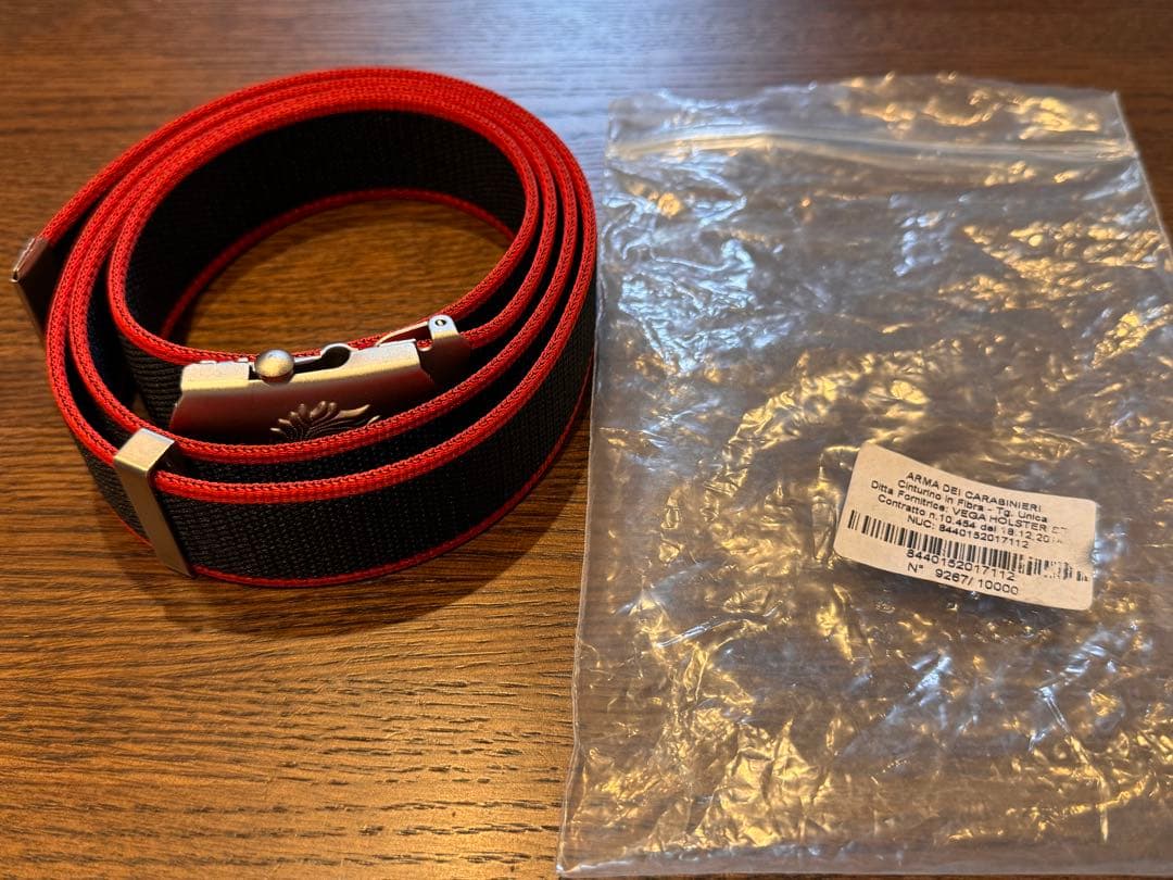 【新品・正規品】イタリア軍カラビニエリ（国家憲兵隊）　ミリタリー ベルト