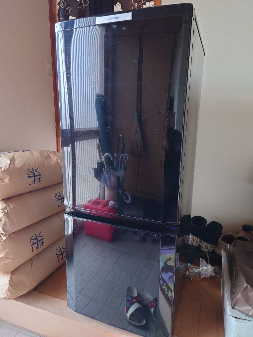 You専用三菱 ノンフロンMR-P15S-B 冷蔵庫 ブラック