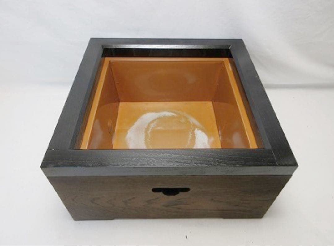 美品 茶道具 焼杉 置炉 橋本辰敏作 萬代屋釜 底瓦 五徳 4点セット 共箱