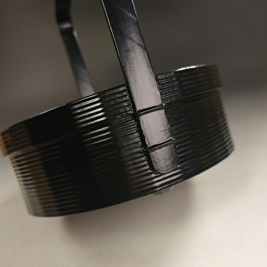 ウ257 莨盆『梅田宗恵作』『宗旦好　一閑塗　手付　煙草盆　共箱』茶道具