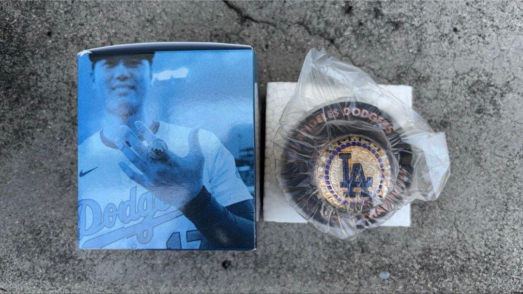 【球場配布】大谷翔平 チャンピオンリング ドジャース ドジャースタジアム