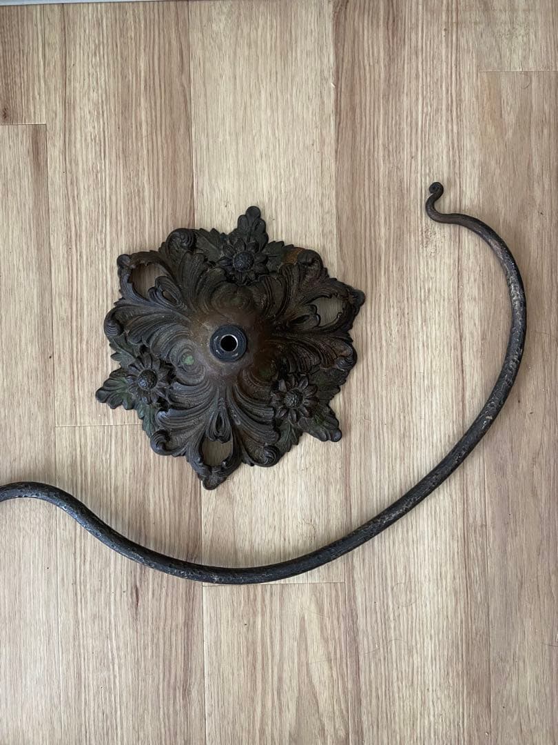 アンティーク　鳥籠ハンガー　100年前　シャビーシック