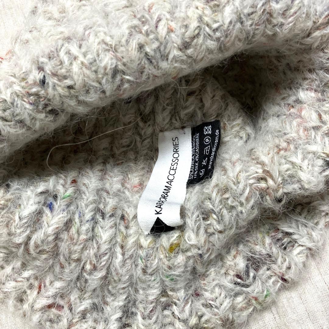 Karakoram アルパカウールシルクリブハット