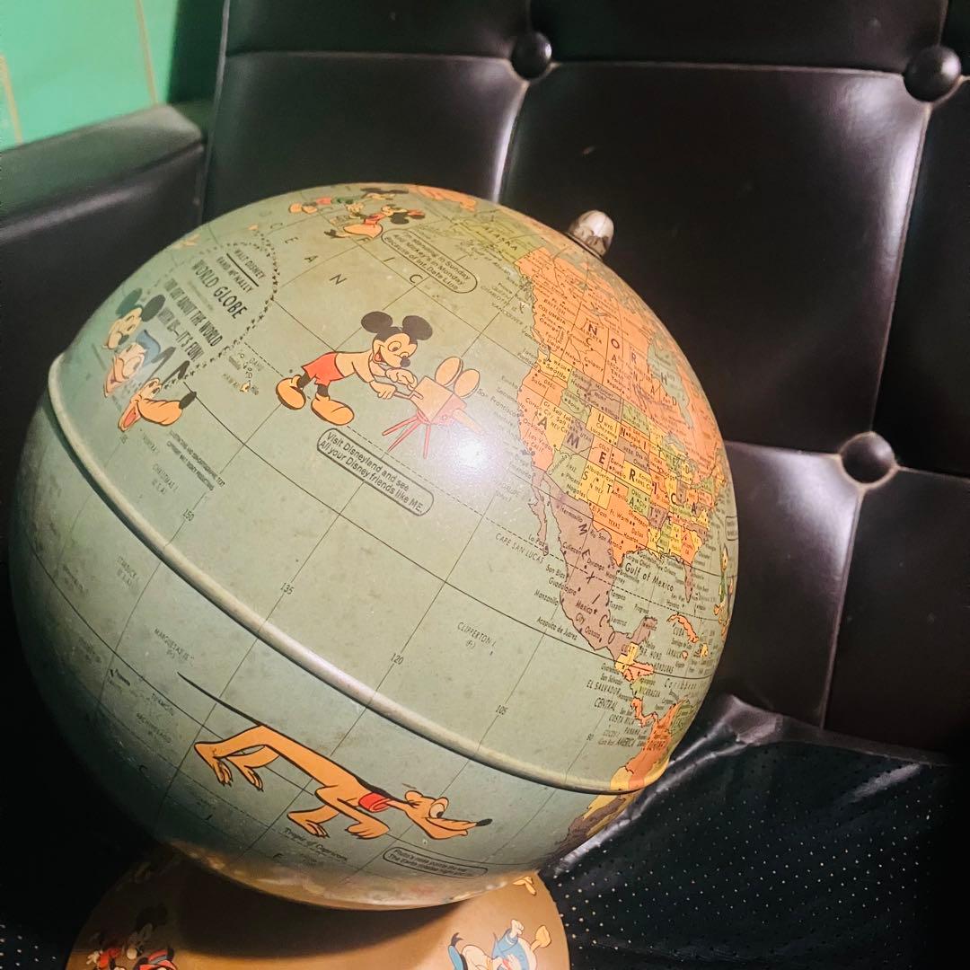 激レア 60's Rand McNally ディズニー 地球儀