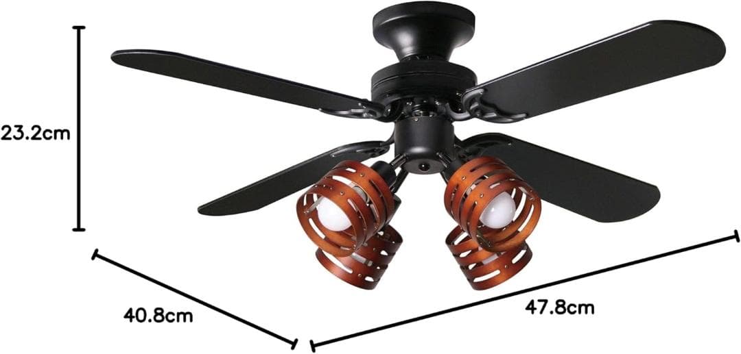 【新品未使用】シーリングファンライト 照明 リバーシブル リモコン 省エネ